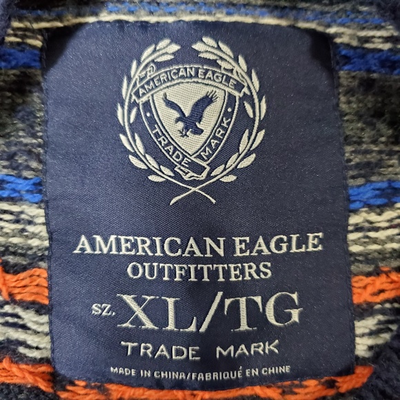 American Eagle Mens Crew Neck Sweater XL Blue - Picture 5 of 5